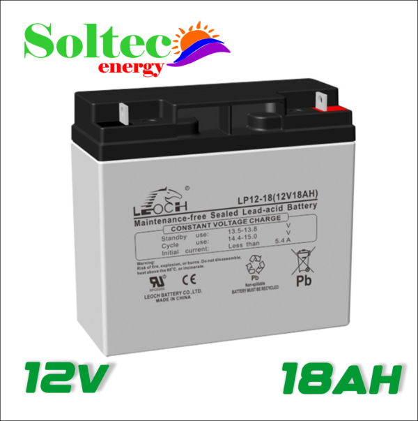 BATERIA TECSOL LEOCH DE 18 AH